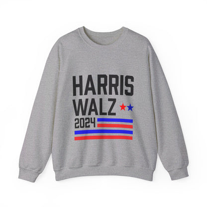 Harris-Walz Harris-Walz Flag Striped Premium Crewneck Sweatshirt