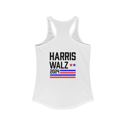 Harris-Walz Women's Flag Striped Racerback Tank