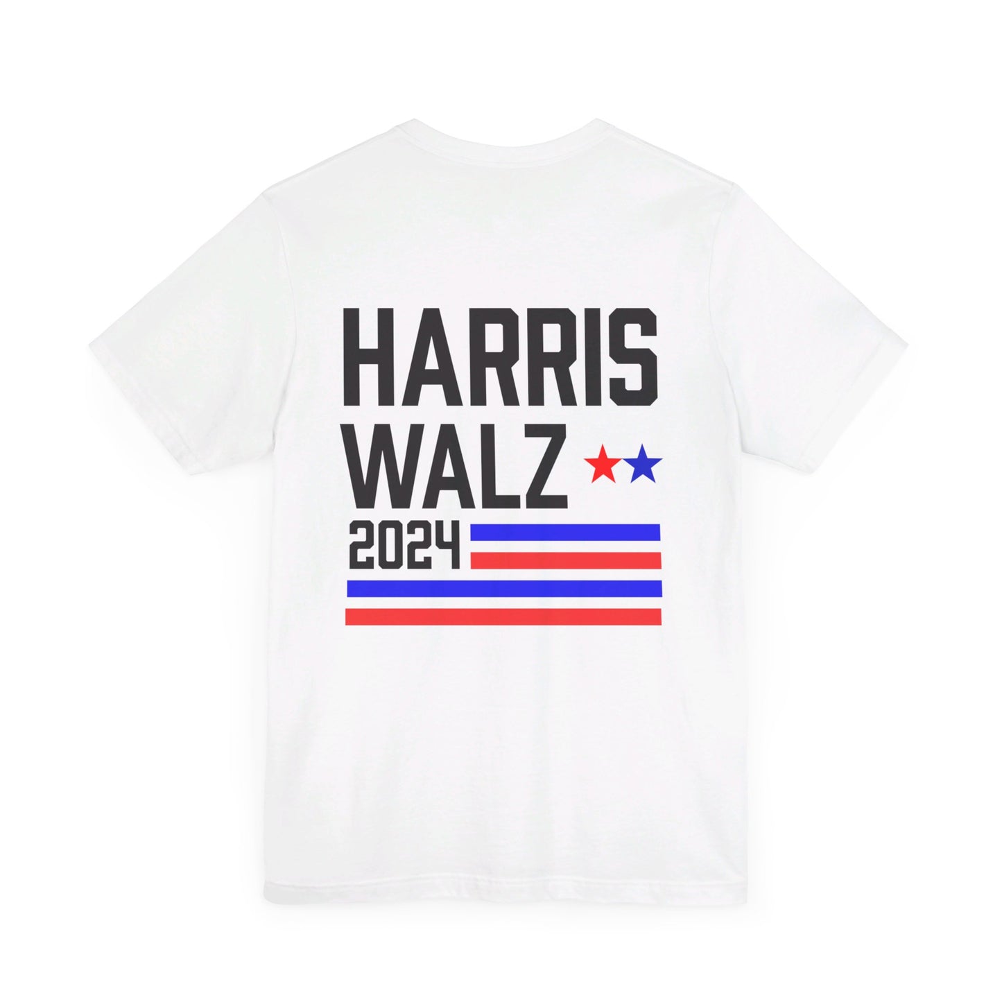 Harris-Walz Striped Flag Premium T-Shirt (Front And Back)