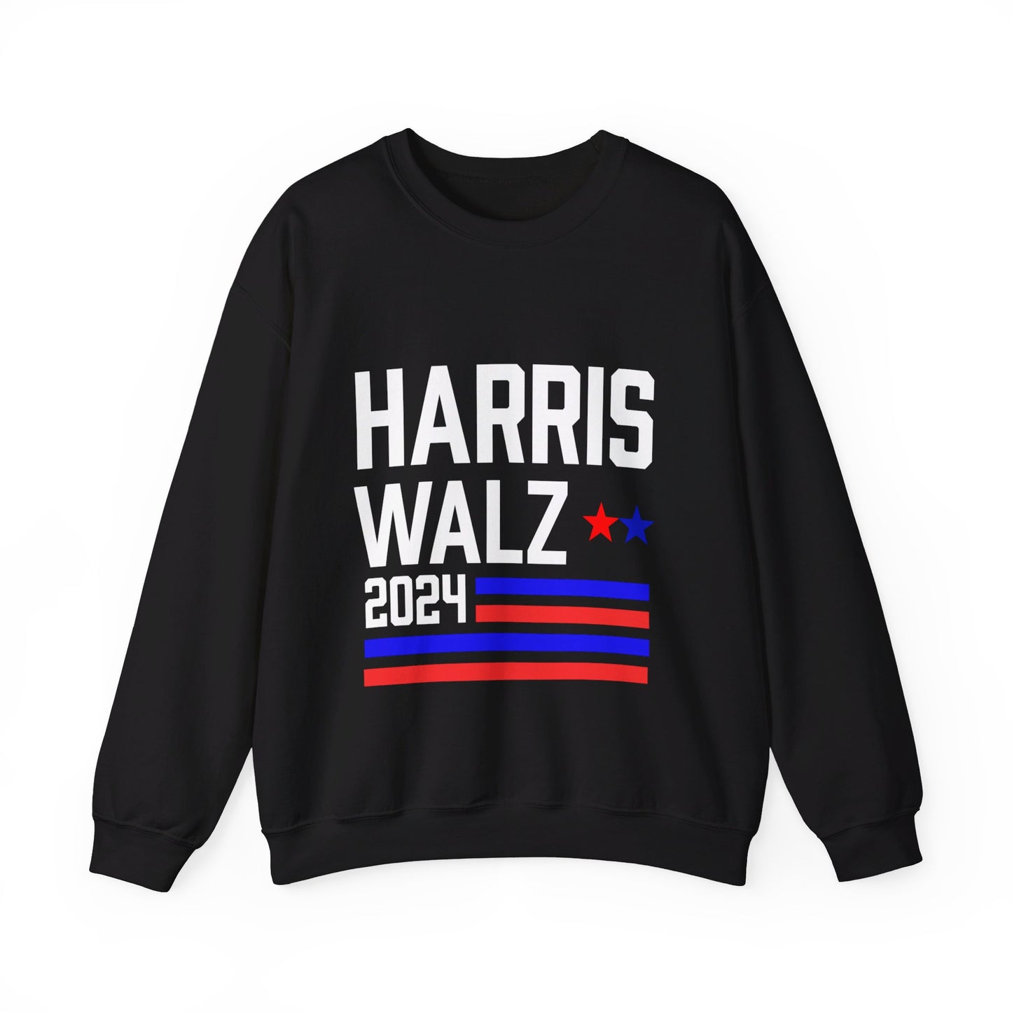 Harris-Walz Harris-Walz Flag Striped Premium Crewneck Sweatshirt