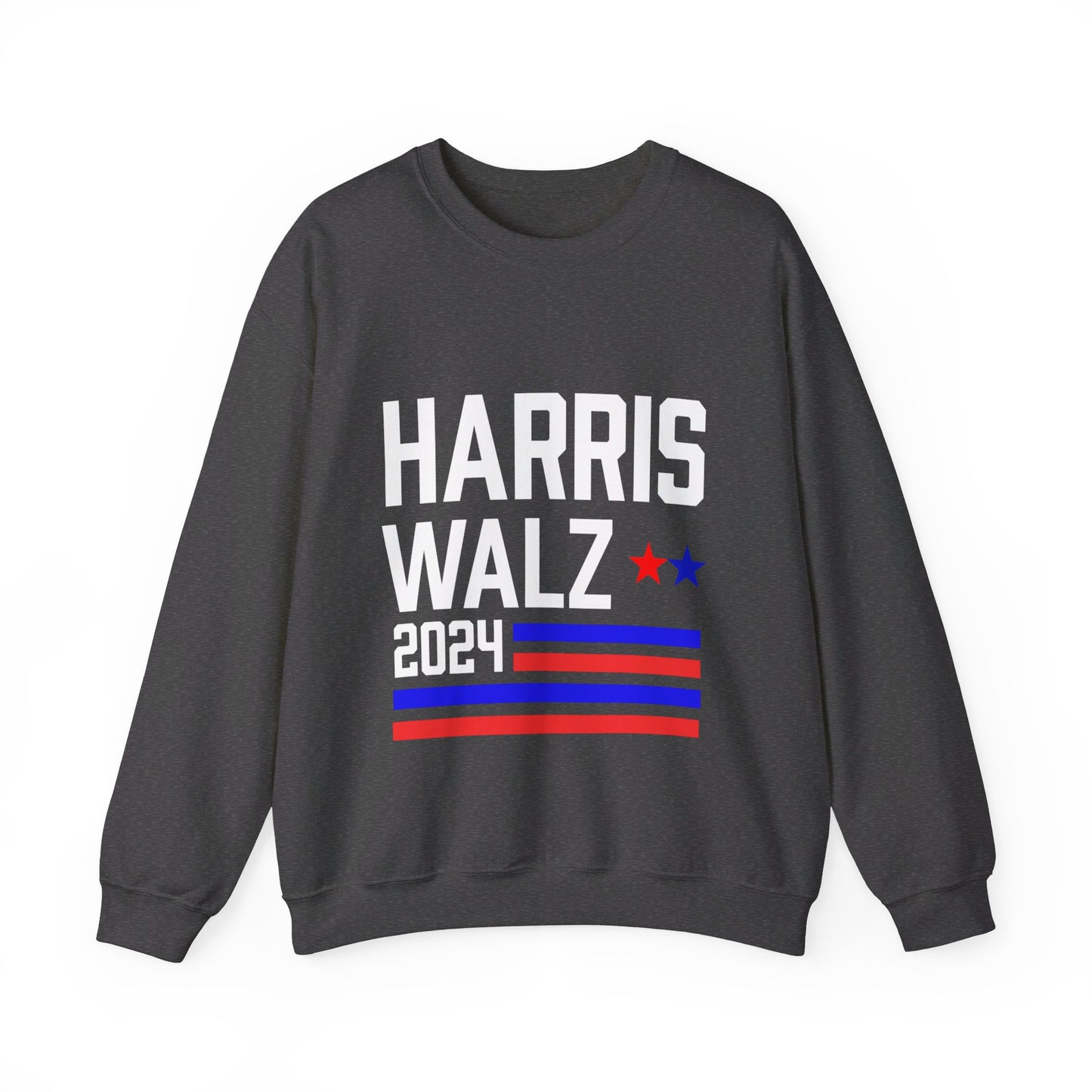 Harris-Walz Harris-Walz Flag Striped Premium Crewneck Sweatshirt