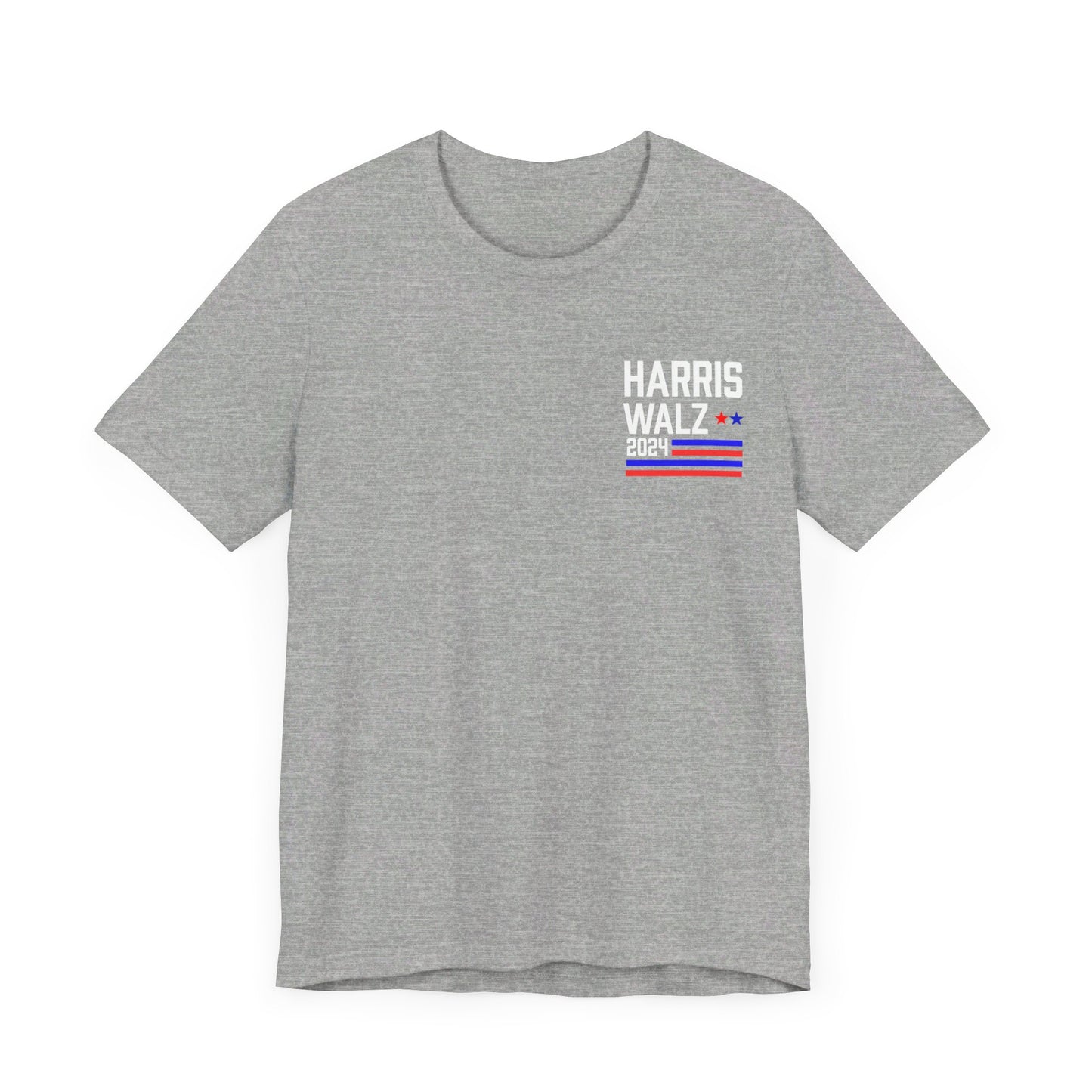 Harris-Walz Striped Flag Premium T-Shirt (Front And Back)