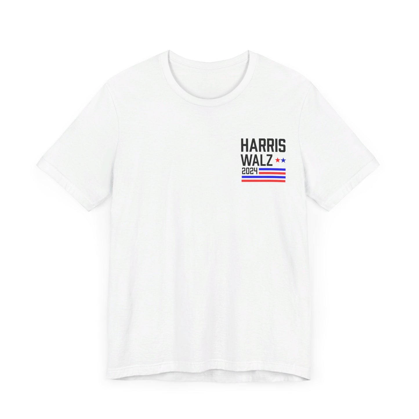 Harris-Walz Striped Flag Premium T-Shirt (Front And Back)