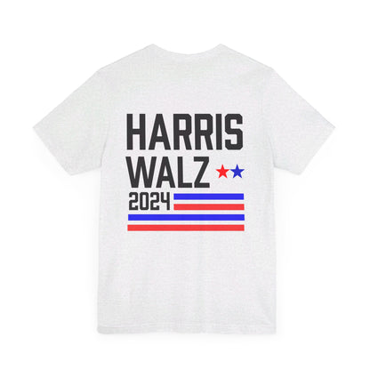 Harris-Walz Striped Flag Premium T-Shirt (Front And Back)