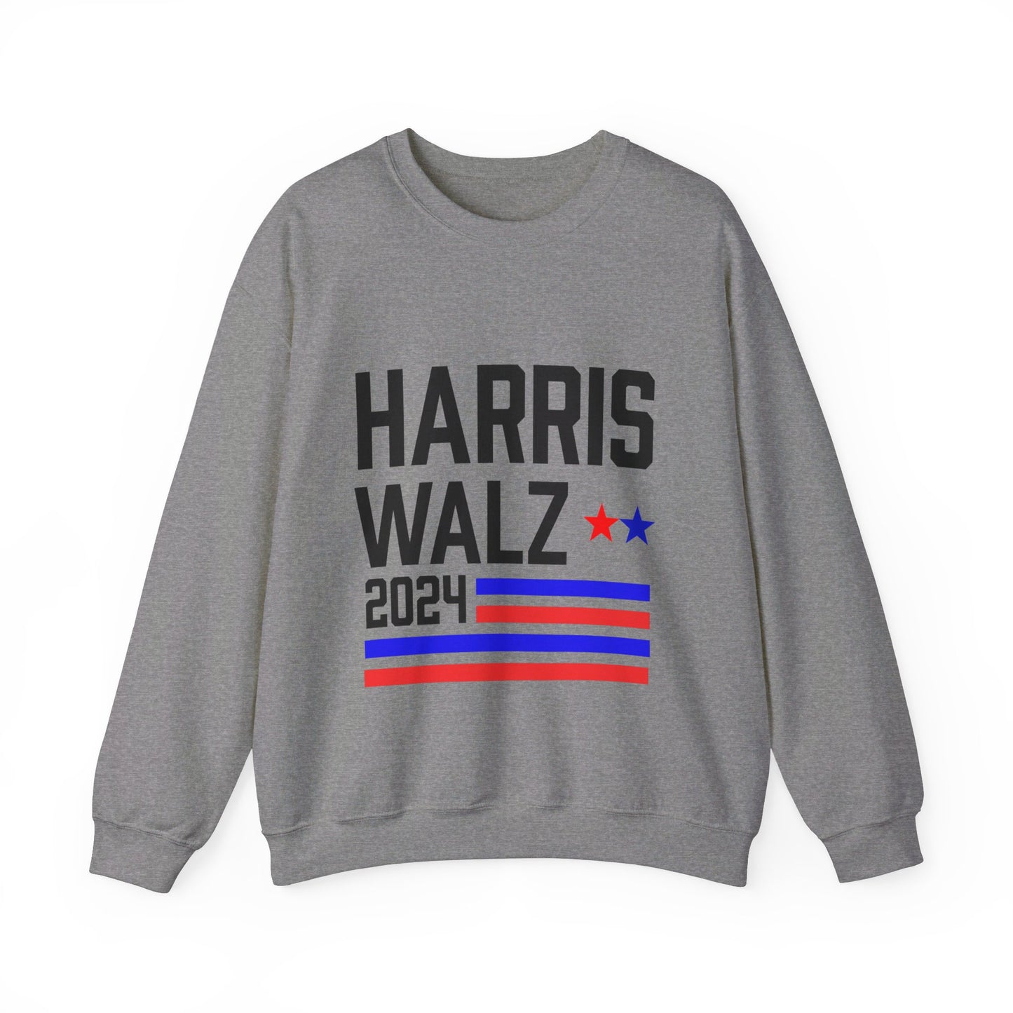 Harris-Walz Harris-Walz Flag Striped Premium Crewneck Sweatshirt