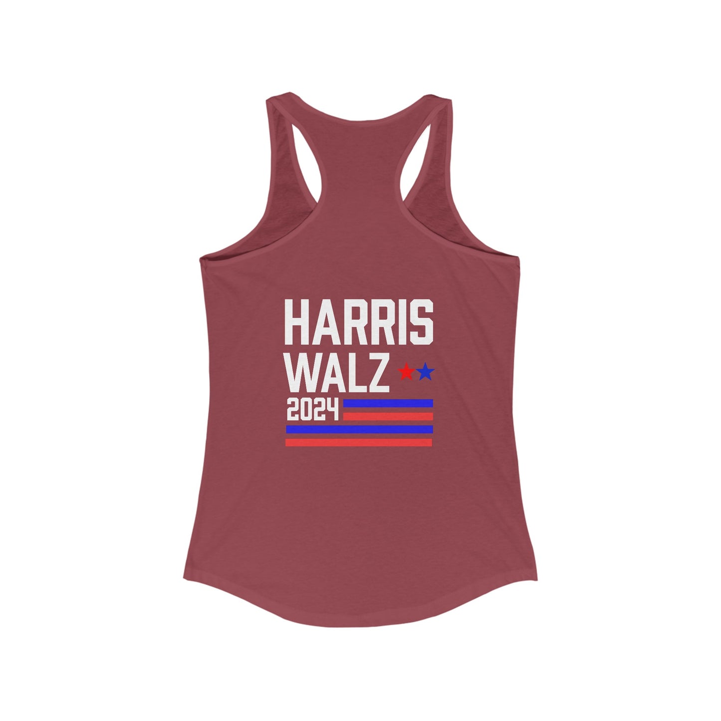 Harris-Walz Women's Flag Striped Racerback Tank