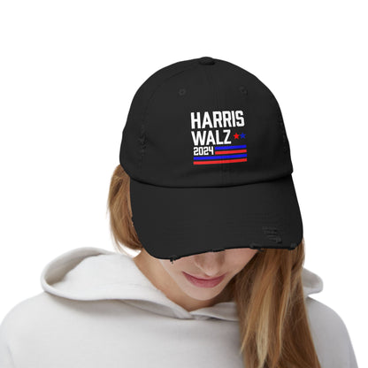 Harris-Walz Flag Striped Cap