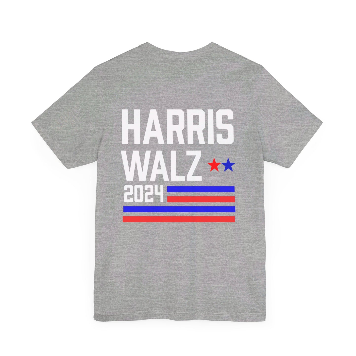 Harris-Walz Striped Flag Premium T-Shirt (Front And Back)