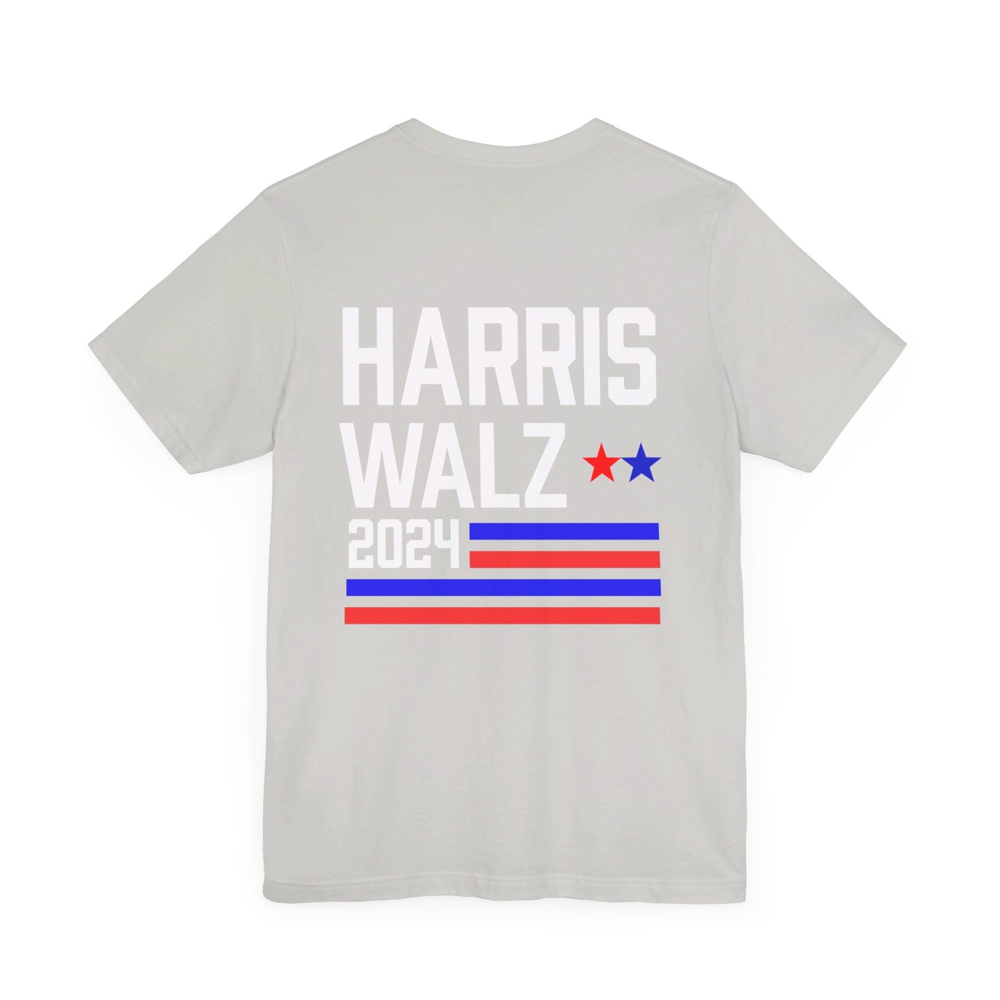 Harris-Walz Striped Flag Premium T-Shirt (Front And Back)