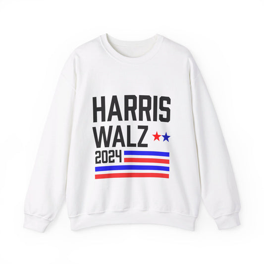 Harris-Walz Harris-Walz Flag Striped Premium Crewneck Sweatshirt