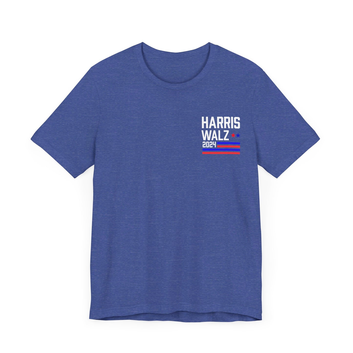 Harris-Walz Striped Flag Premium T-Shirt (Front And Back)