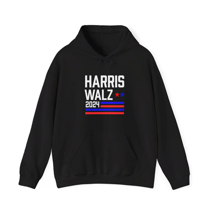 Harris-Walz Flag Striped Premium Hoodie