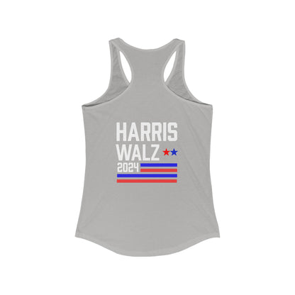 Harris-Walz Women's Flag Striped Racerback Tank