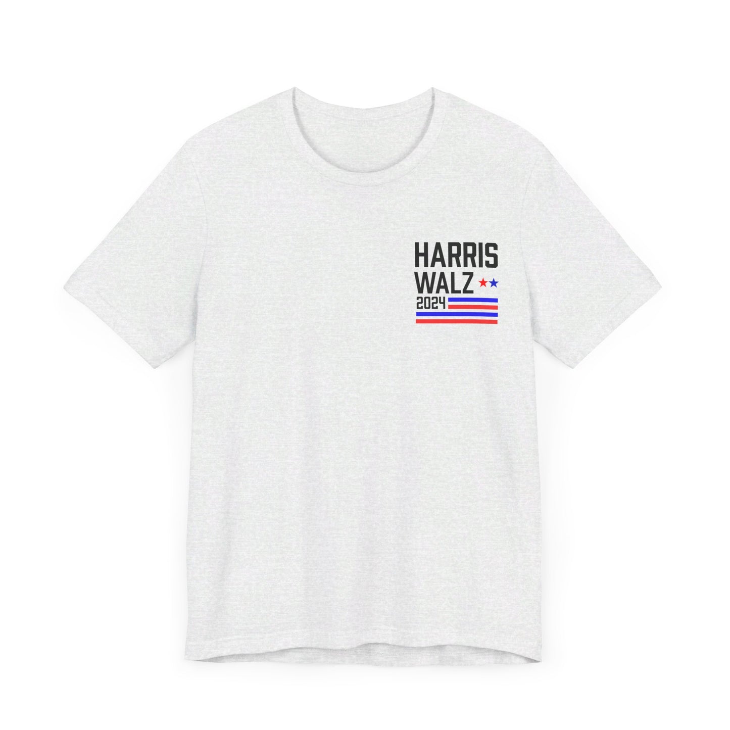 Harris-Walz Striped Flag Premium T-Shirt (Front And Back)